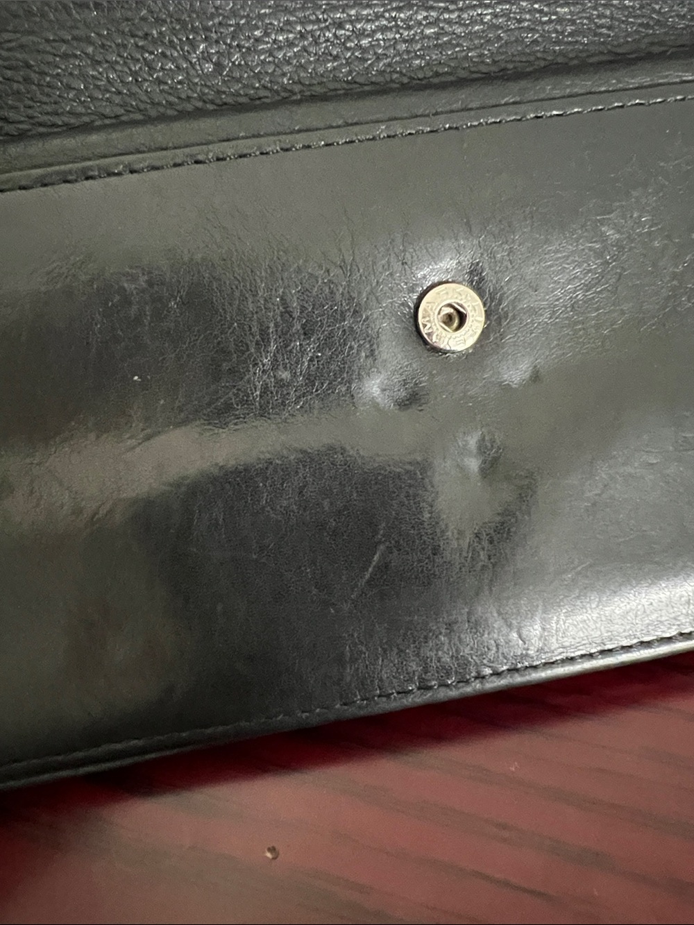 Brighton Black Leather Wallet/Crossbody with Red Heart Detail - Picture 14 of 15